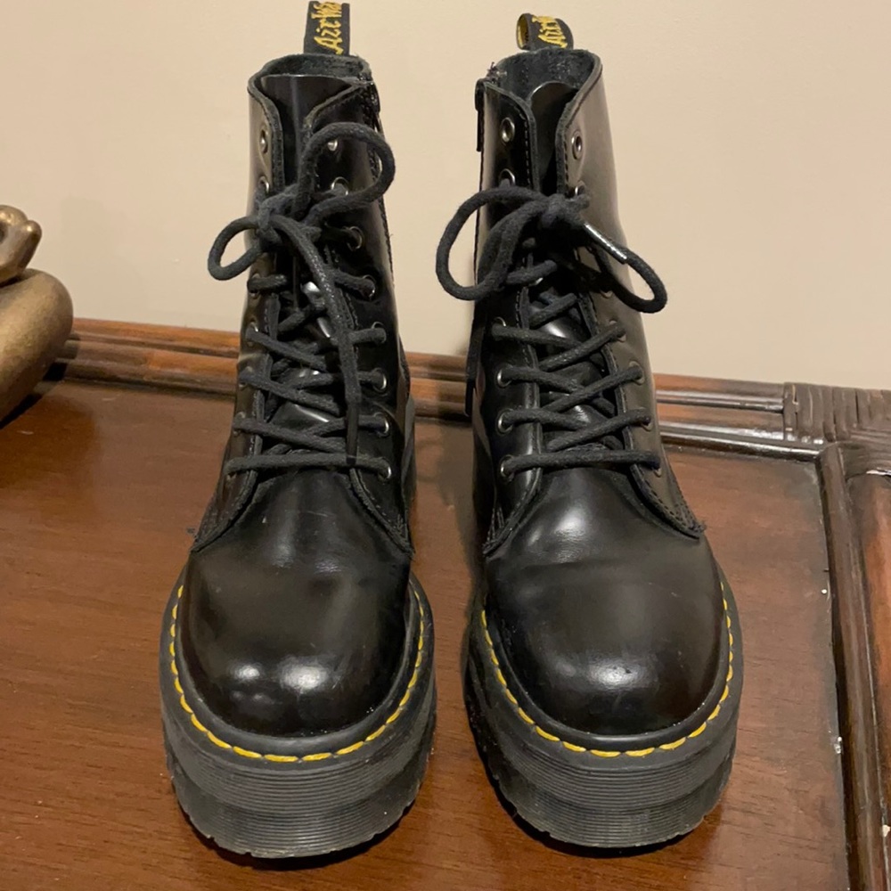 JADON SMOOTH LEATHER PLATFORM BOOTS